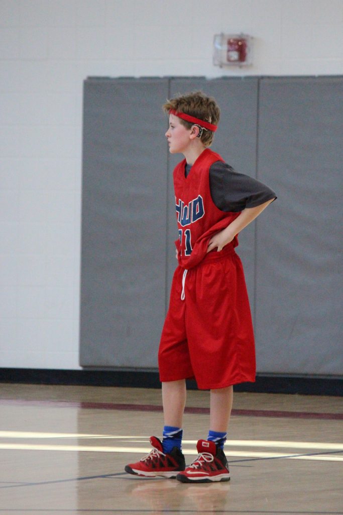 Cochlear recipient Will playing baseball