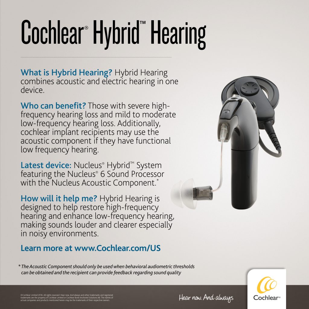 Cochlear Hybrid Hearing graphic