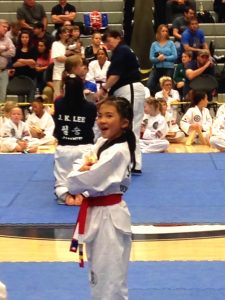 Leila with her trophy