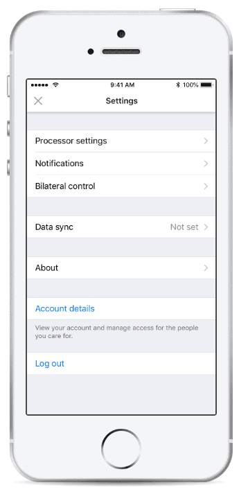 nucleus smart app settings in iphone