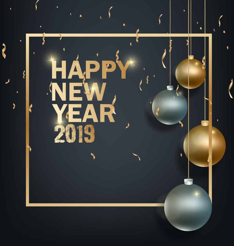 Happy new year banner- 2019