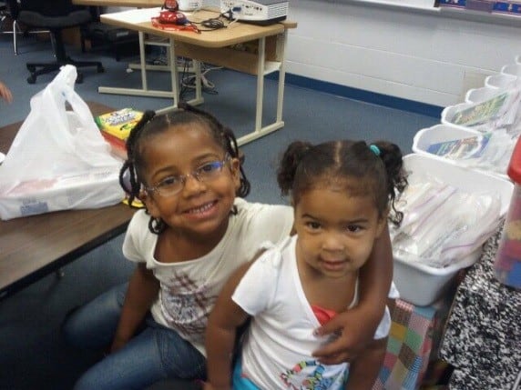 MaKayla with her sister Nariah