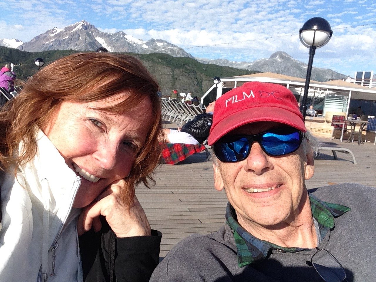 Sandy, who has a sensorineural hearing loss diagnosis, with her husband