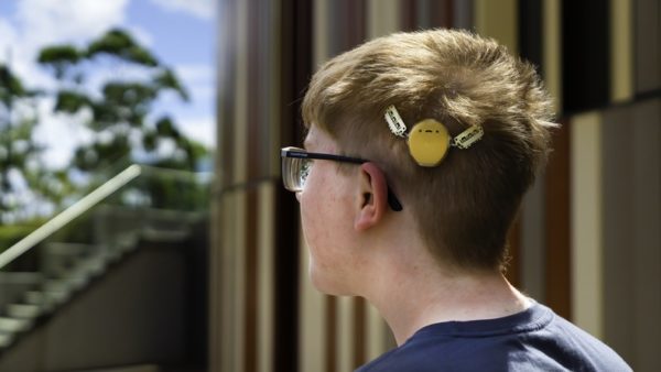 Jack is proud to wear his Halo accessory for Kanso 2 Sound Processor.