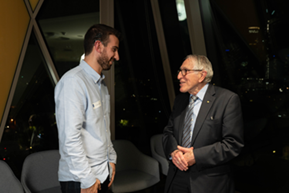 Lewis, Cochlear employee shares his story, meeting Graeme Clark