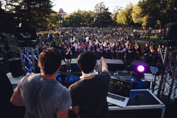 Enjoy live music with a cochlear implant at a live DJ set or concert.