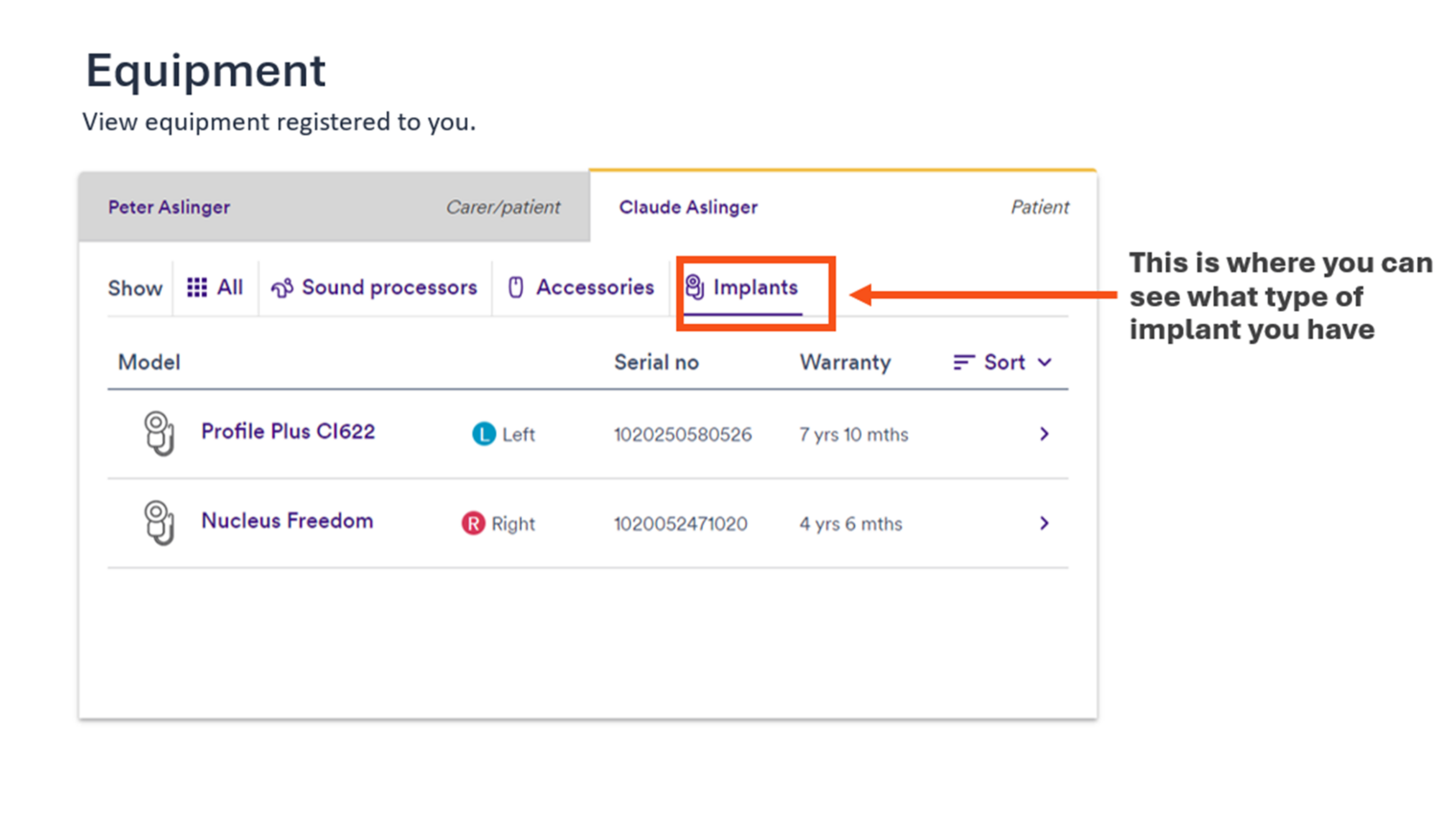 Cochlear Software Screenshots Log in to your Cochlear account to see the new features available
